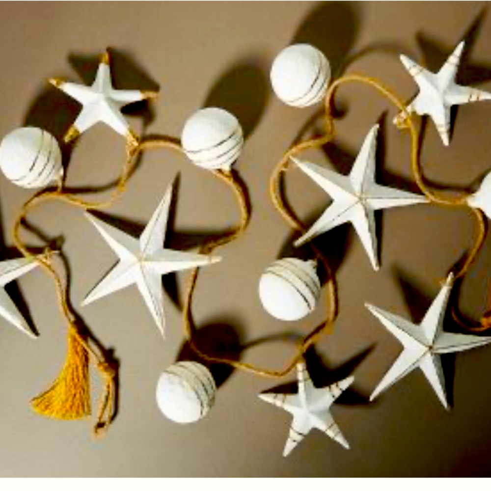 Star and Orb Christmas Tree Garland